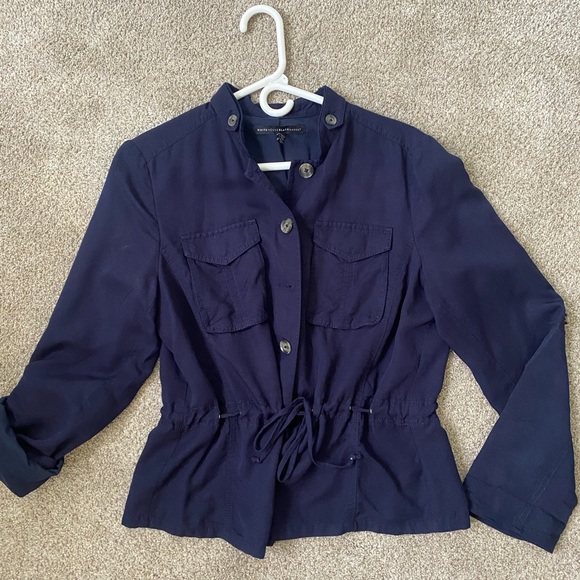 White House Black Market Jackets & Blazers - White House Black Market drawstring jacket